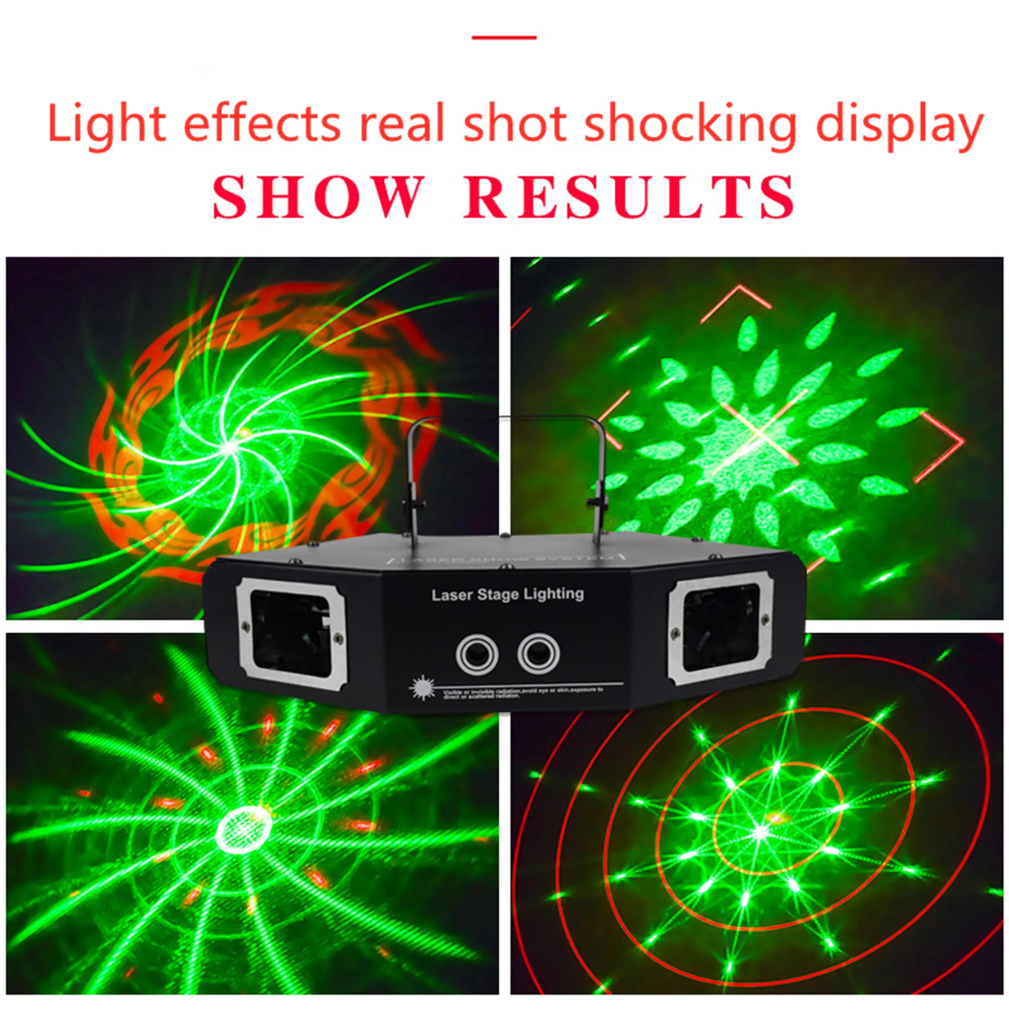 

Free mail 4-in-1 4-hole laser disco laser RGB full color beam dj effect projector scanner laser stage lighting