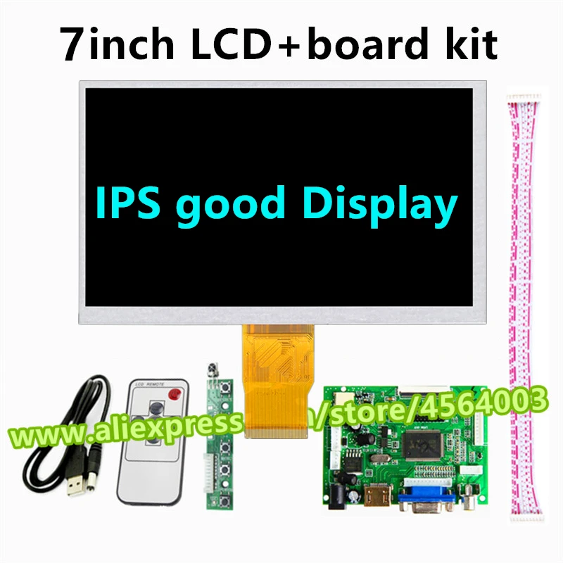 7 дюймовый ЖК дисплей 1024*600 набор мониторов с приводной панелью HDMI + VGA 2AV для Raspberry Pi