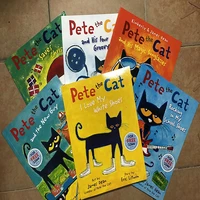 english picture book short pete the cat set of 6 classic childrens story kids baby books comics reading early education libros