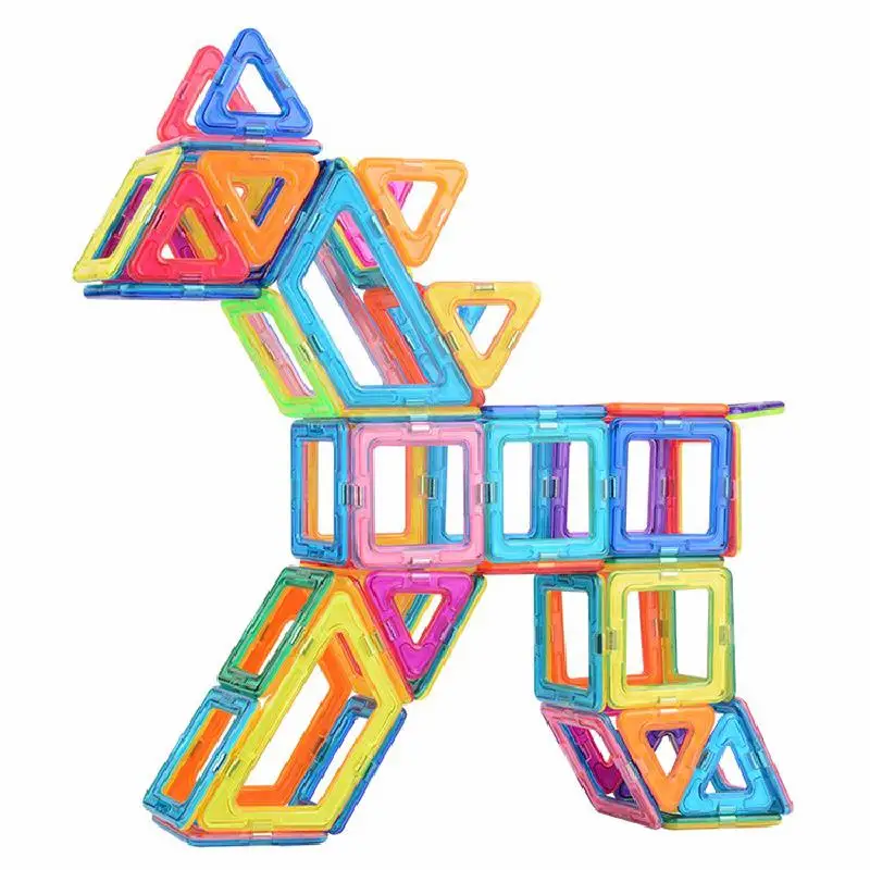 Набор Магнитных строительных блоков пазл объемные магнитные детали форма полный