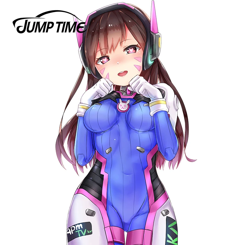 JumpTime 13 см x 7 55 довольно с сердечком для девочек Overwatch D.Va характерный автомобильный