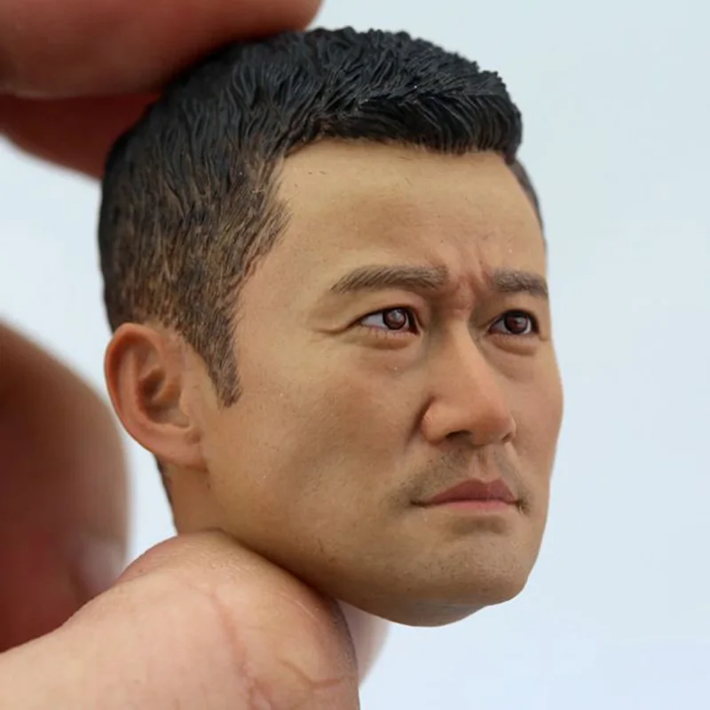

Spot 1/6 Soldier Chinese Tough Guy Male Head Sculpture Can be used for 12-inch Body Head Sculpture