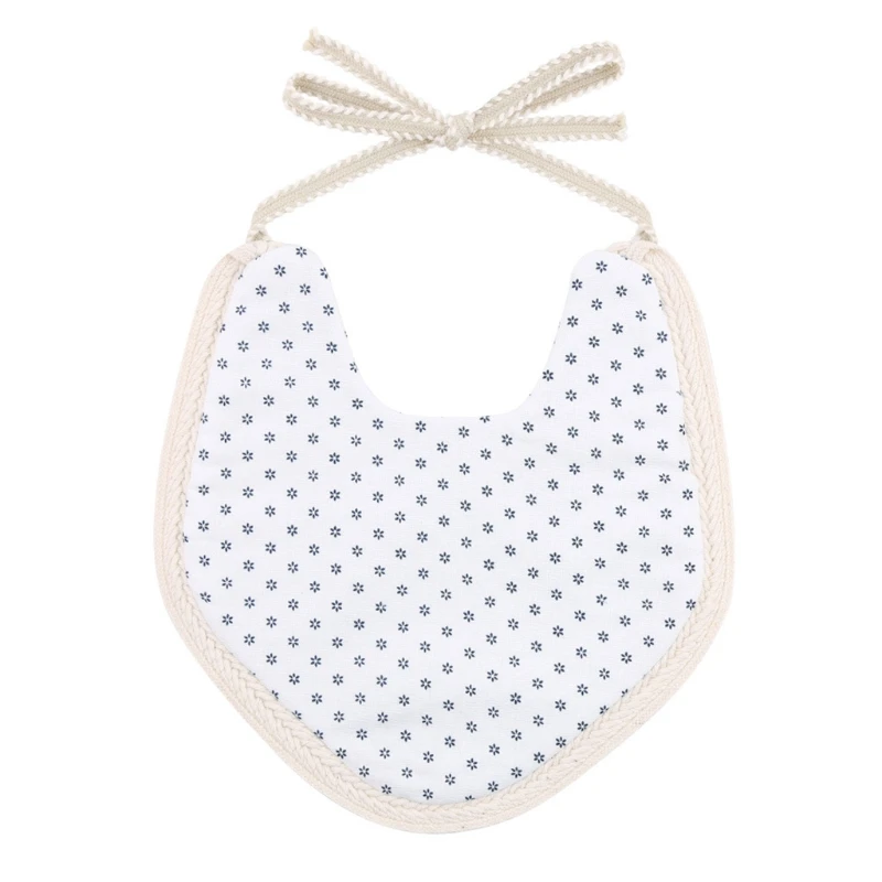 

Baby Cotton Linen Cartoon Printing Bib Double Sided Feeding Saliva Towel Burp Cloth for Newborn Infants