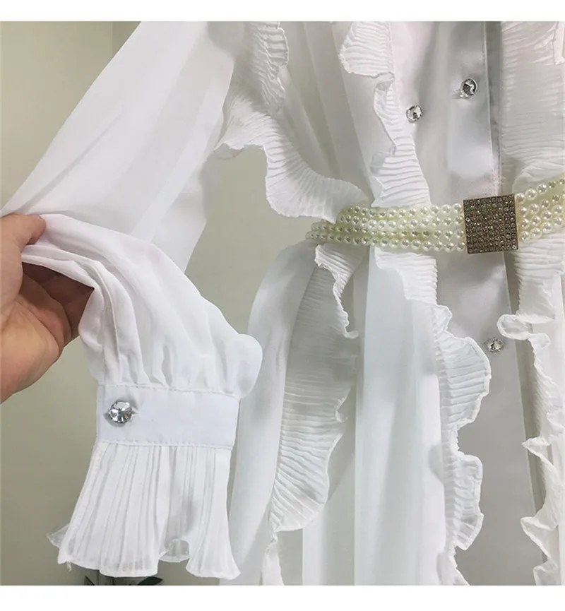 Платье для женщин vestido ropa mujer с жемчужным поясом 2019 осеннее Новое Женское Франция