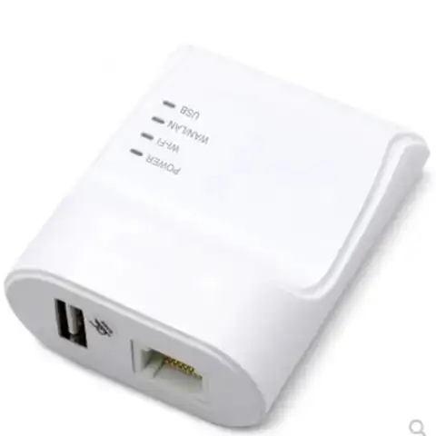 Wi-Fi Ethernet USB-адаптер Larryjoe для сервера печати, автоматическое подключение очереди по Wi-Fi, Lan 100 м для USB-принтера, ноутбука, ПК, вилка ЕС/США