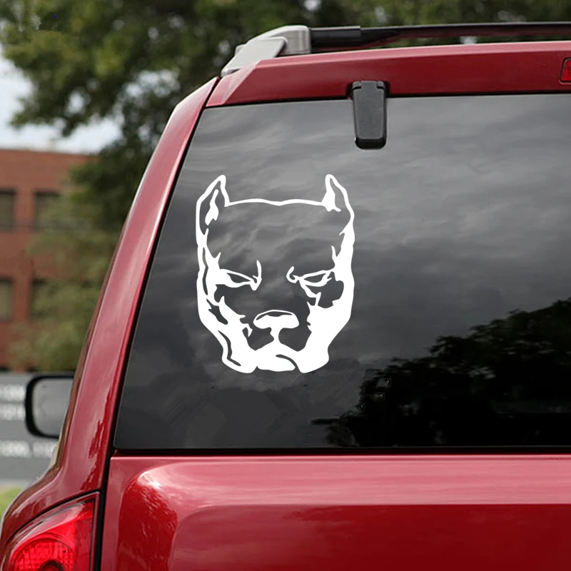 

15cmx12cm Funny dog head Vinyl Car stickers Decals Motorcycle Accessories Car-Window Decorative Goods PVC