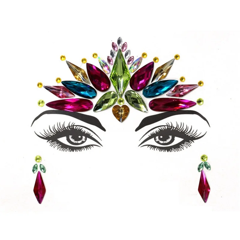 Модные ювелирные изделия акриловые стразы праздничные маскарадные вечерние