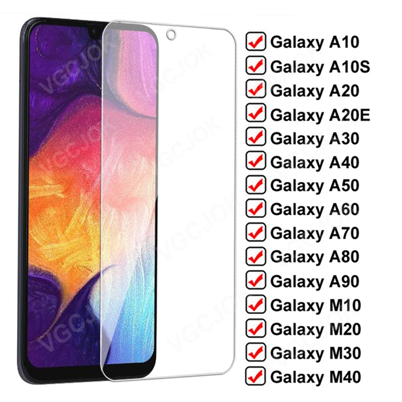 Защитное стекло 9D для Samsung Galaxy A10 A20E A30 A40 A50 A60 A70 A80 A90 M10 M20 M30 M40 | Мобильные телефоны и
