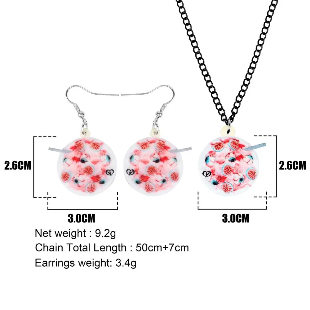 Акриловые украшения Bonsny для Хэллоуина ожерелье в виде глазного яблока крови