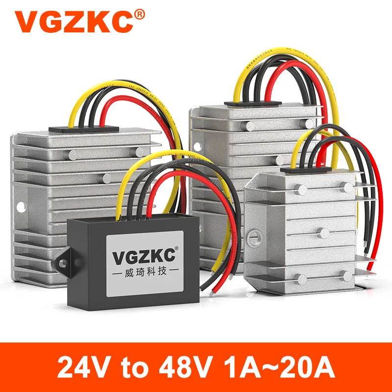 

VGZKC 24V to 48V 1A 2A 3A 5A 6A 8A 10A 15A 20A DC power boost module 24V to 48V automotive power converter-booster