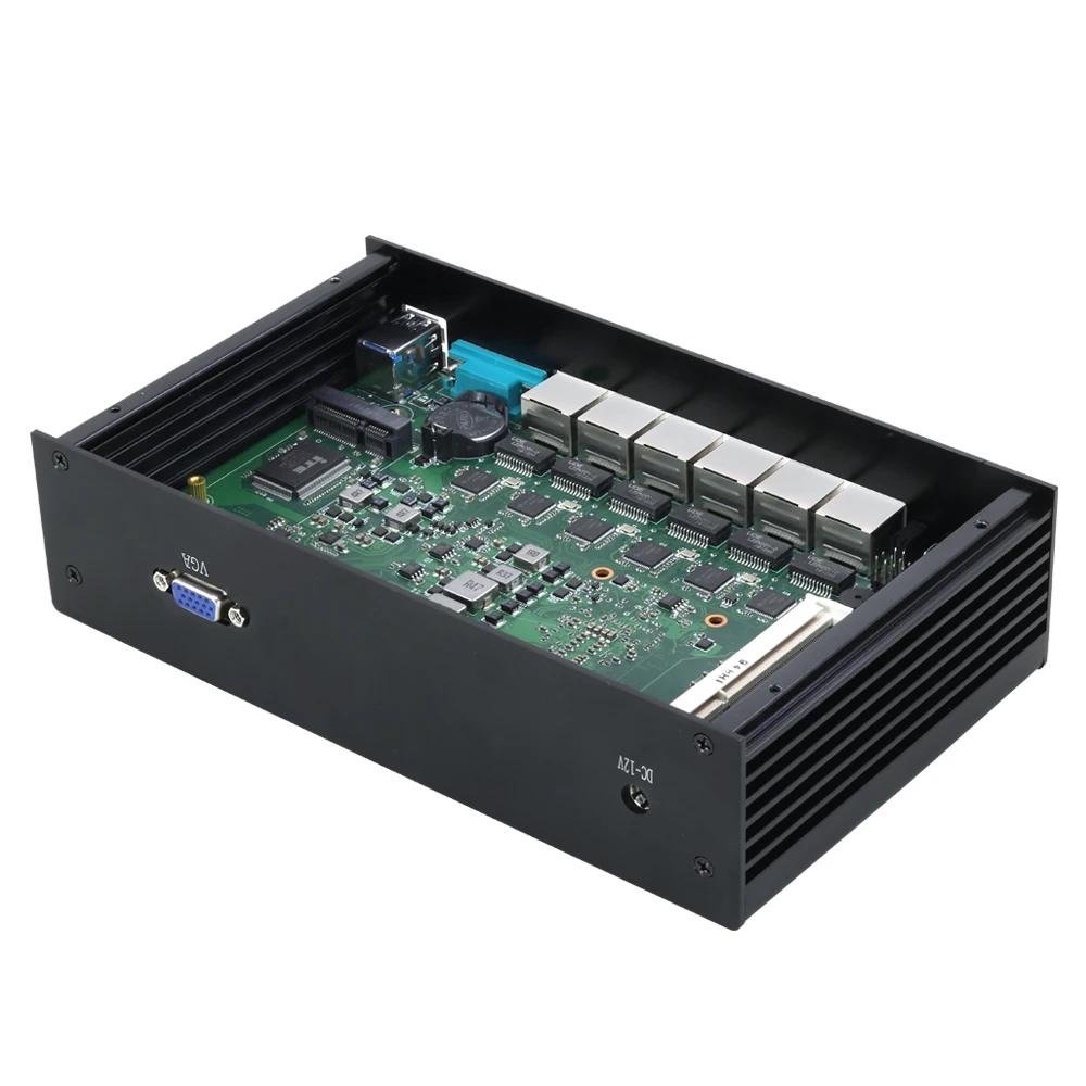 Брандмауэр-роутер XCY мини-ПК i3 7100U Pentium 4405U 6x Gigabit Ethernet LAN Intel i211 NIC RS232 Pfsense Linux OPNsense VPN |