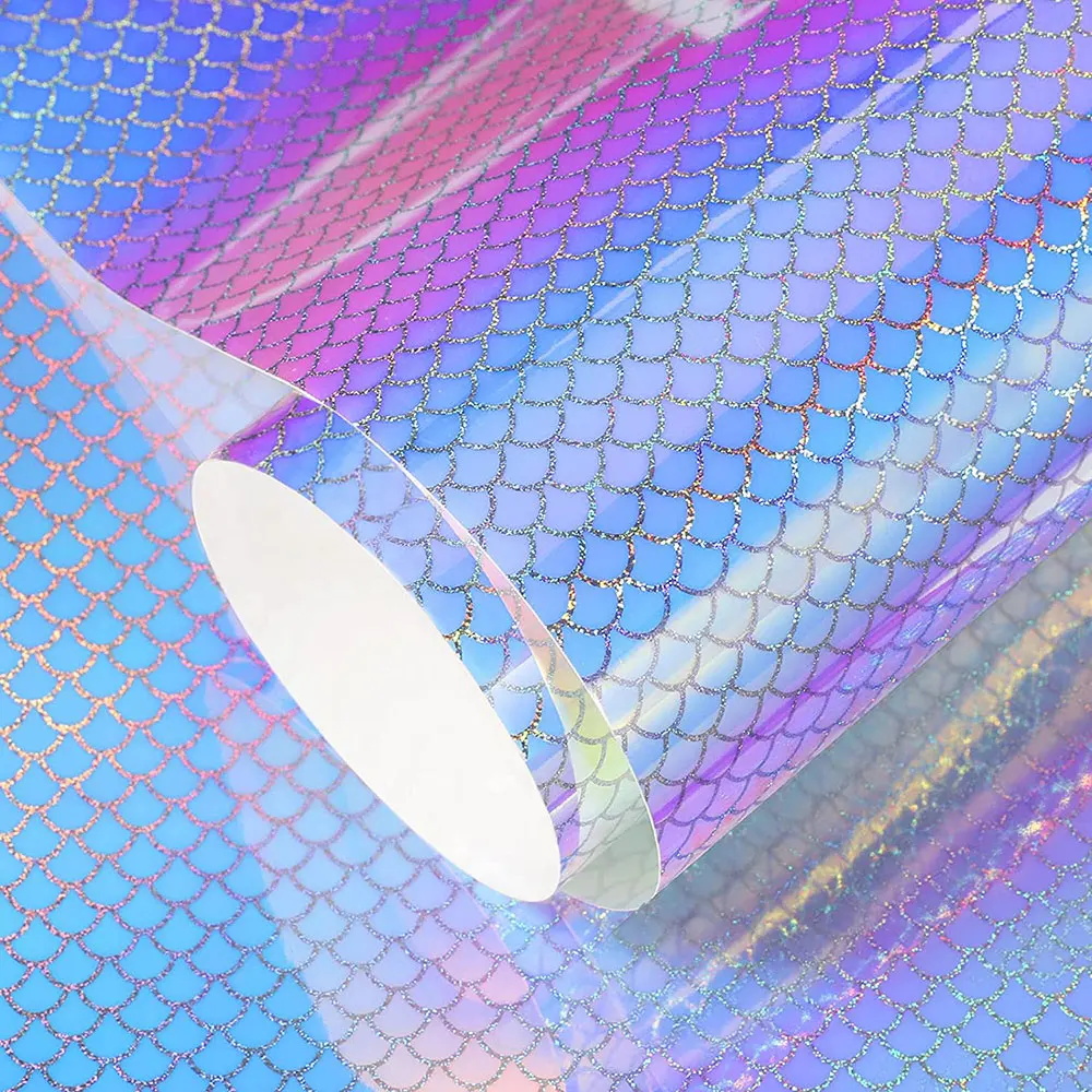 Виниловый лист с радужным градиентом наклейка для окон и стен кружки