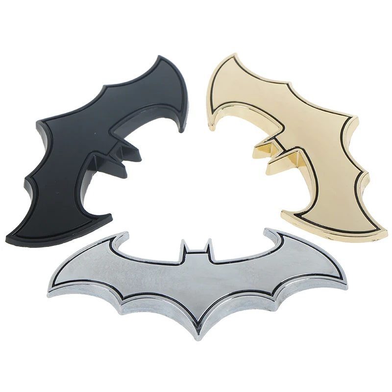 

Car styling 3d metal bat badge emblem car motorcycle stickers 1Pc decals