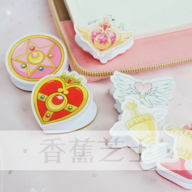 6 шт./компл. креативный аниме мультфильм Сейлор Мун акриловый клик косплей