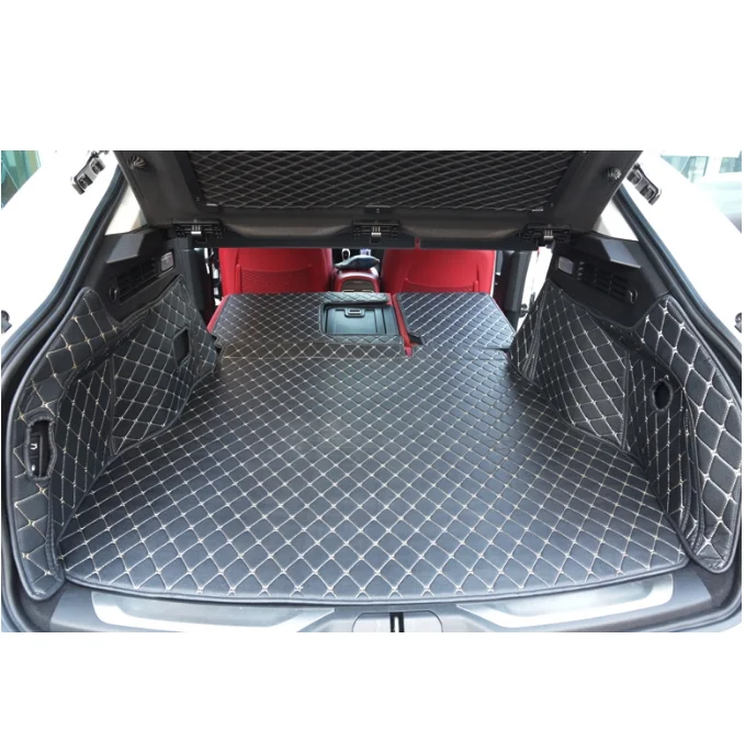 

(Car Travel) Good mat! Special trunk mats for Maserati Levante 2017 durable waterproof boot carpets cargo mats for Levante 2016