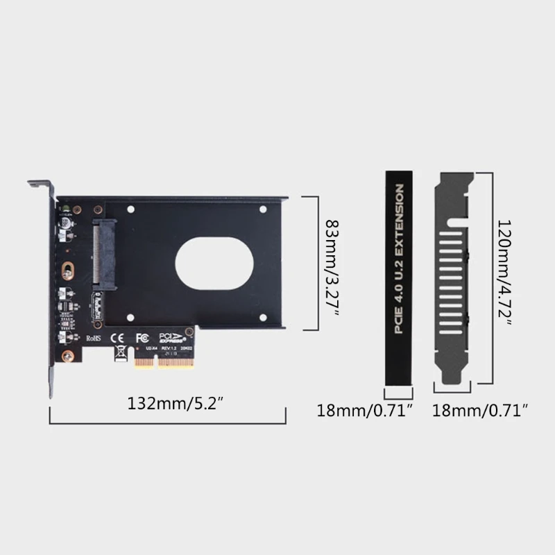 PCIE 4 0 X4 в U.2/расширитель SATA двойной протокол 2 5 дюйма адаптер для жесткого диска