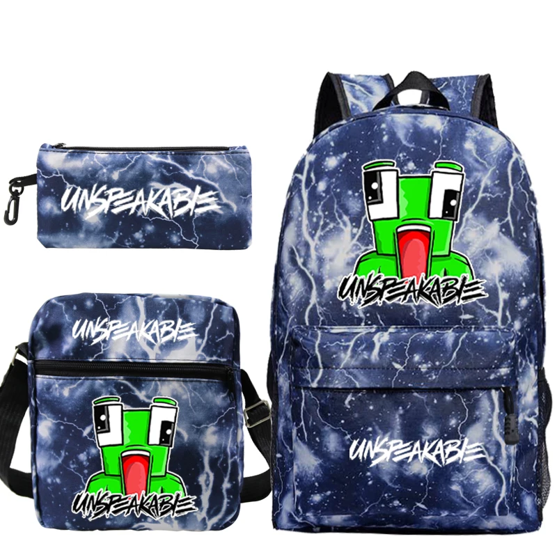 

3pcs Bag Sets Boys Girls Backpack Kids Waterproof School Bags For Teenager Student Big space Bookbag Multi-pocket travel bags