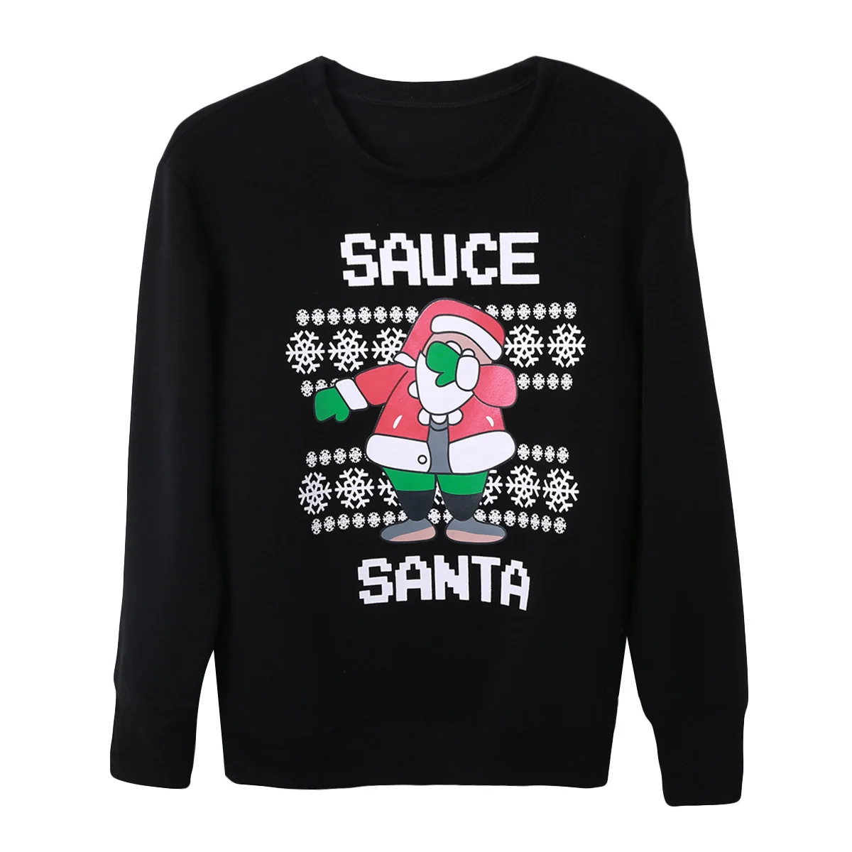 LEH Забавный Санта мужской женский Рождественский свитер Топы джемпер Дед Мороз