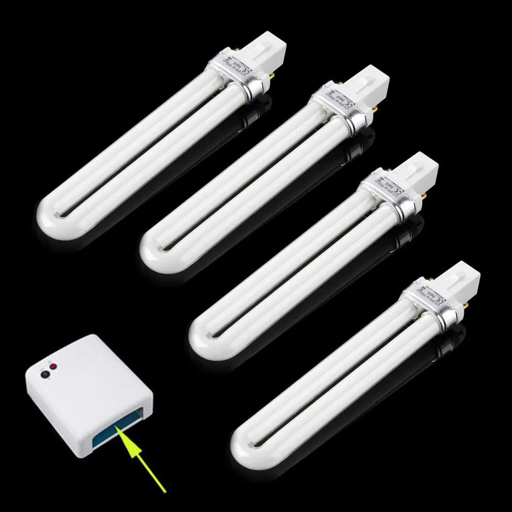 

4Pcs 9W Curing UV Gel Lamp Gel Nail Art Dryer Light Bulb Tube Replacement BUTT666