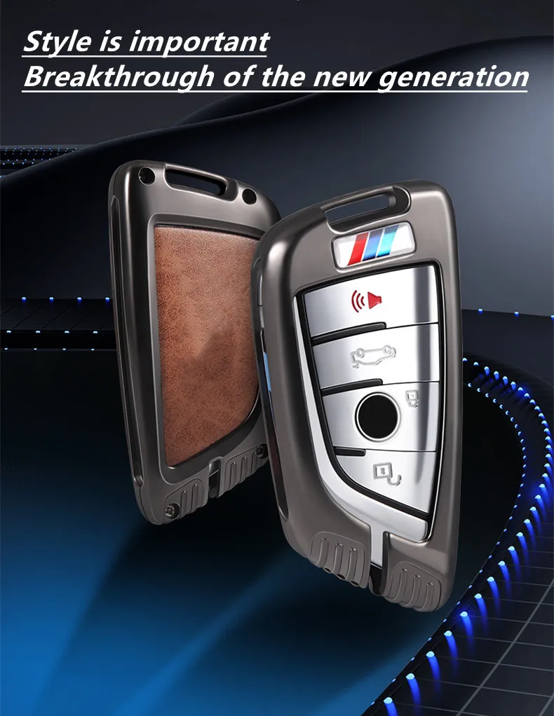 

Suitable for BMW key cover 3 series 5 series blade 20 models 325li new 530 buckle x3 metal x5 car key shell