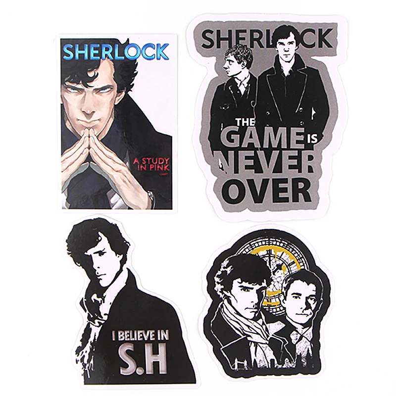 CA34 33 шт./компл. Sherlock отличного качества DIY Стикеры Водонепроницаемый для ноутбука мото скейтборд Чемодан гитары фитинг Стикеры наклейки-граффити