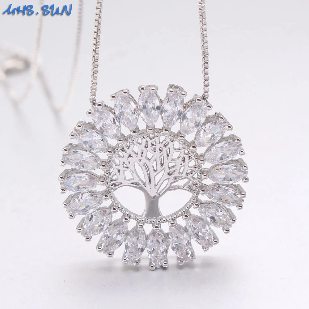 MHS.SUN винтажное дизайнерское ожерелье из искусственного циркония модное