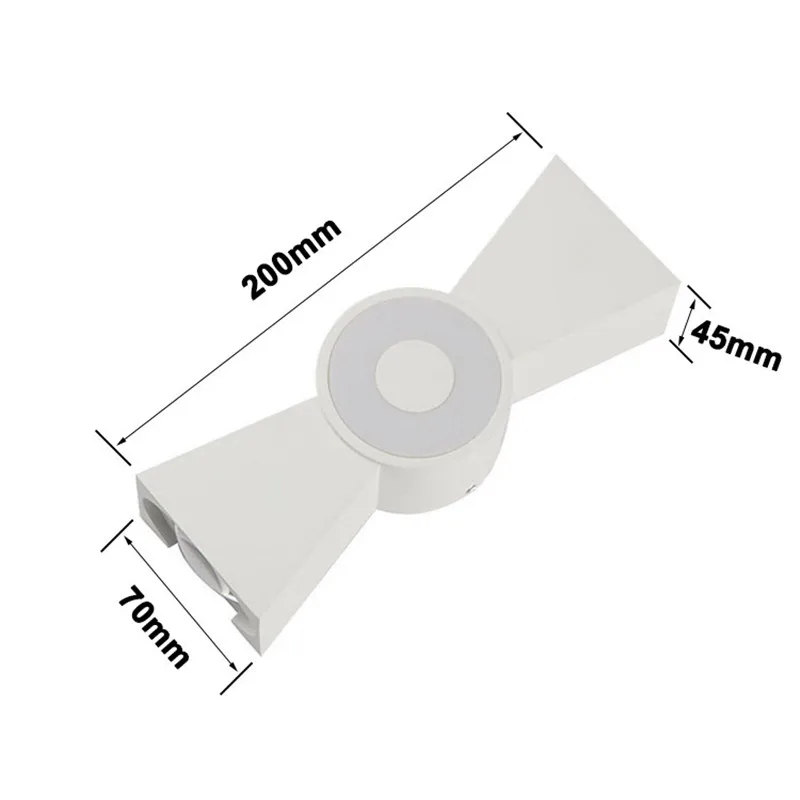 12W Modern simple creative outdoor waterproof wall lamp LED courtyard lamps gate terrace balcony garden light | Освещение