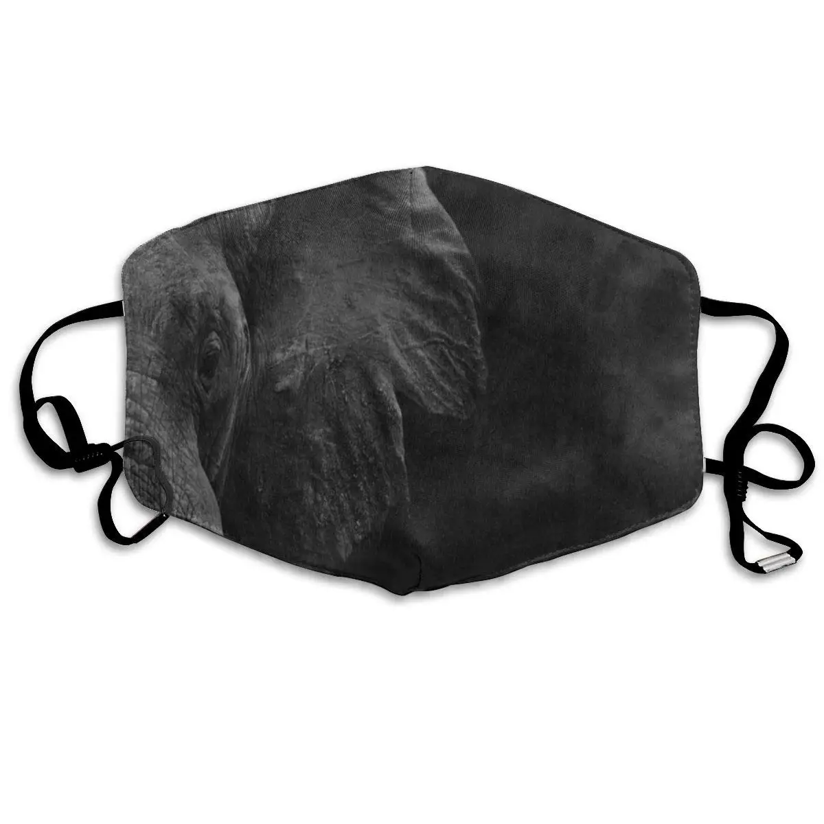 

Face Mask Black Indian Elephant Unique Cycling Half Face Earloop Face Mask For Woman