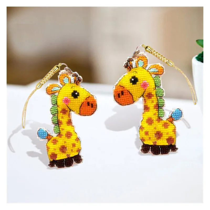 

Needlework DIY Cross stitch Sets For Embroidery kit Giraffe Phone Cute Accessory cotton thread home Counted Cross-Stitching