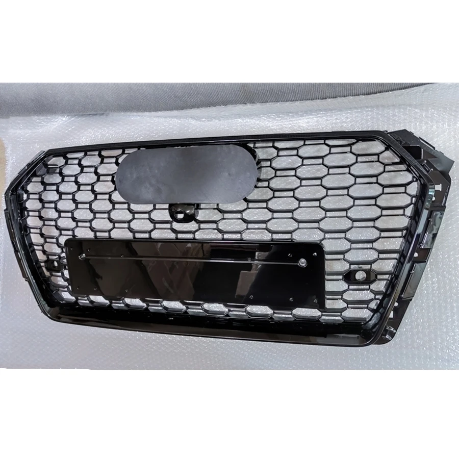 Для RS4 Style Front Sport Hex Mesh Honeycomb Hood решетка глянцевый черный для Audi A4/S4 B9 2017-2019 |