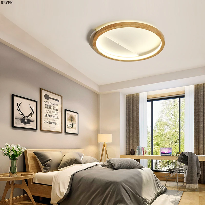 Светодиодный потолочный светильник в японском стиле для гостиной круглая