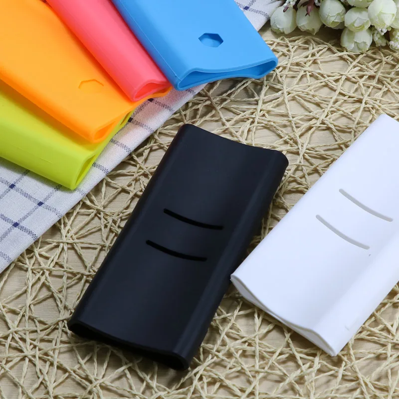 Внешний Противоскользящий силиконовый чехол для Xiaomi power Bank 2 10000 mAh 20000 mAh 2C power Bank чехол резиновый защитный чехол
