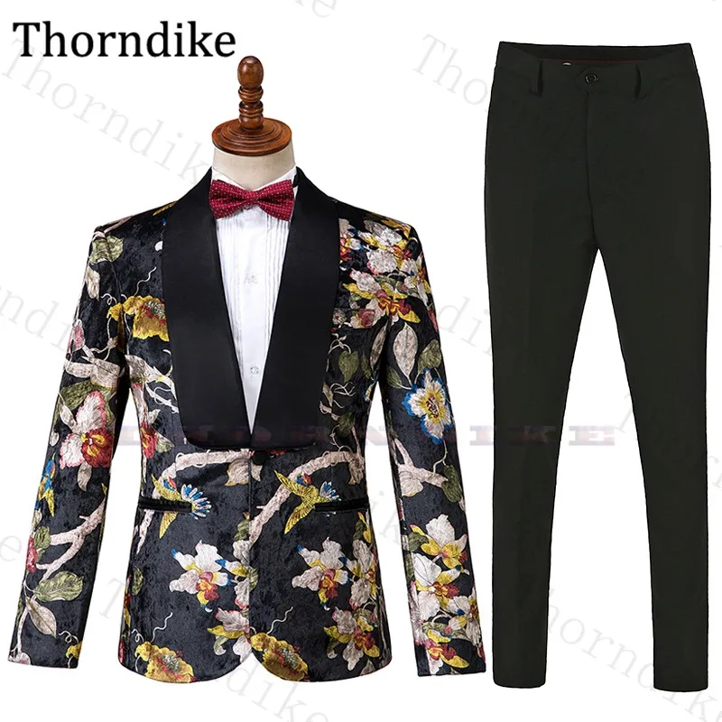 Свадебный костюм на заказ Thorndike блейзер приталенный для пляжа курения мужские