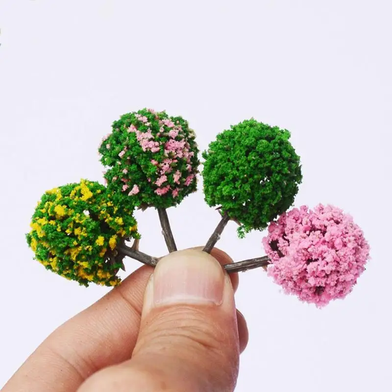 

Building Train Sand Table DIY Garden Landscape Handmade Tree Plastic Ball 3.5cm Model Material Simulation M1E3