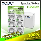 YCDC, 48 шт., литиевые монетные элементы cr 2032, 3 в, Кнопочная батарея, литиевые батареи 5004LC ECR2032 CR2032 DL2032 KCR2032 cr2032, 3 в