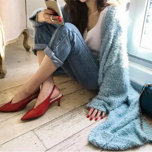

SuperAen Autumn Winter 2020 Solid Loose Full Knitted Cardigan Plus Thick All Match Sweaters for Women Jacket