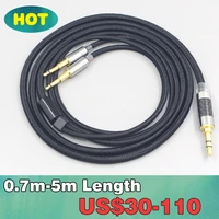 6 5mm xlr 4 4mm super soft headphone nylon ofc cable for nighthawk monoprice m650 monolith m1060 m1060c m565 ln007553