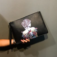 sac a main 2021 designer handbags for women clutches purses korean trendy ladies hand bags casual black clutch large card wallet
