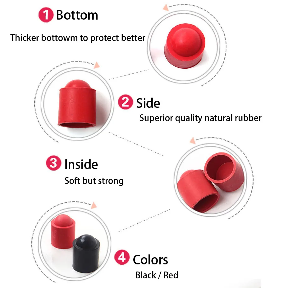 Резиновая защита для наконечника бильярдного кия 5 шт./лот чехол Snooker | Спорт и