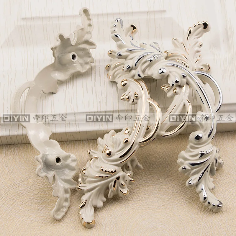 Мебель антикварный шкаф цвета слоновой кости белая ручка для мебели