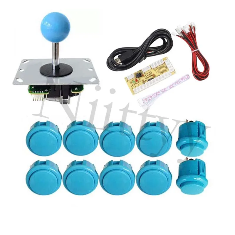 Аркадный шкаф джойстик DIY Kit Zero Delay USB энкодер для ПК PS3 Sanwa Джойстик Аркада кнопки