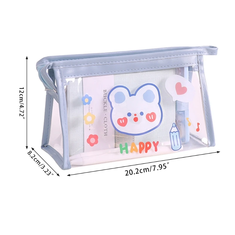 

Прозрачная сумка XX9A для хранения, яркий органайзер для канцелярских принадлежностей, держатель для учеников начальной и средней школы