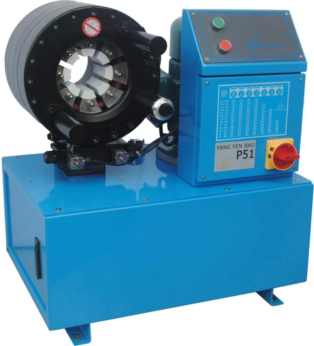 

380V P51 hydraulic hose crimping machine with 10 sets of dies