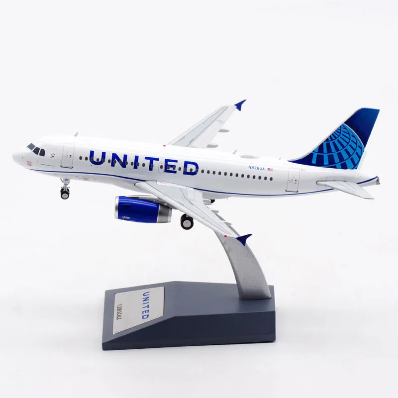 

Модель самолета A319 N876UA UNITED Airlines из сплава с базовым шасси, коллекционная литая игрушка, 1:200