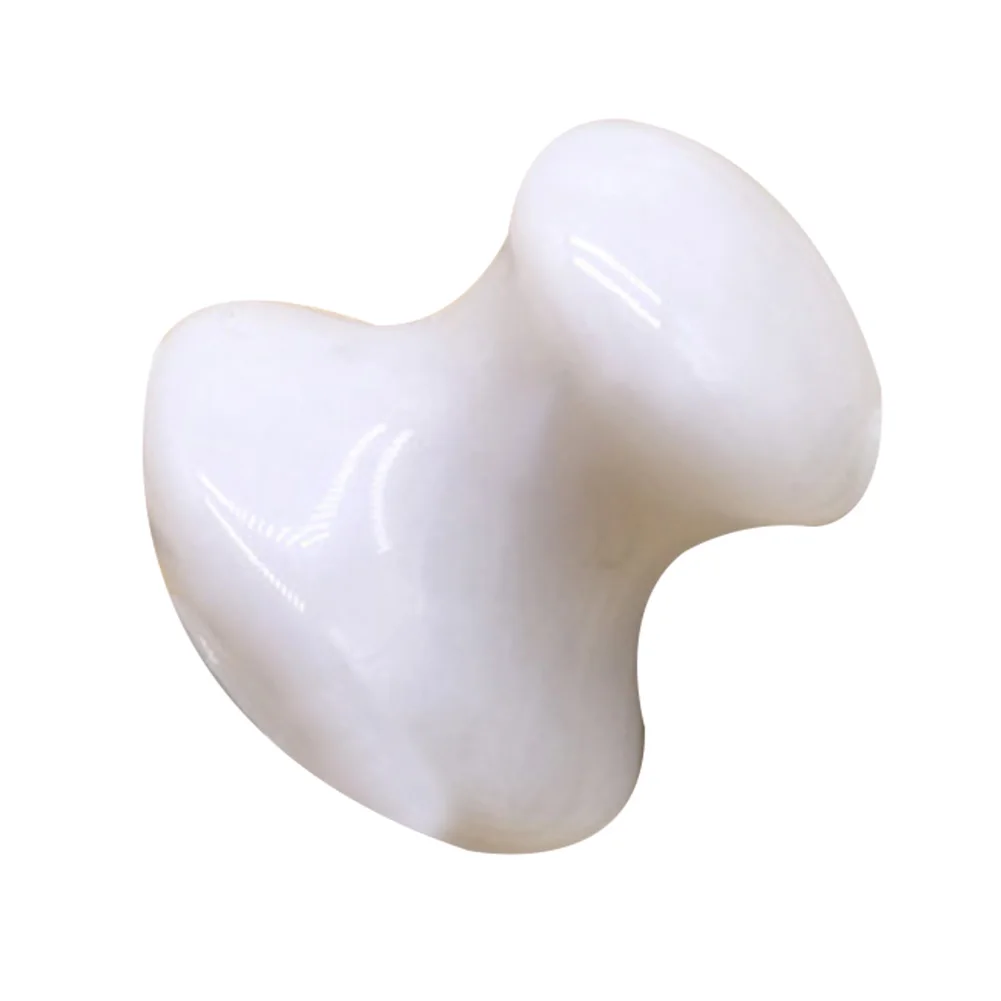 

Crystal Jade Mushroom Guasha Board Face Foot Massage Anti-wrinkle Massager Tool Massage & Relaxation 4X4cm TK-ing