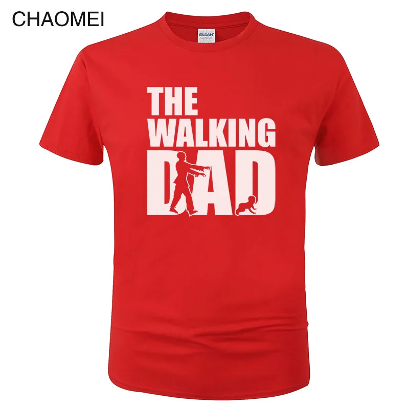 

Hot Men's T Shirt The Walking Dad Best Gift For Father'S Day 2019 Summer Funny Cool Tee Fashion Printed Hipster Tops T-Shirt C78