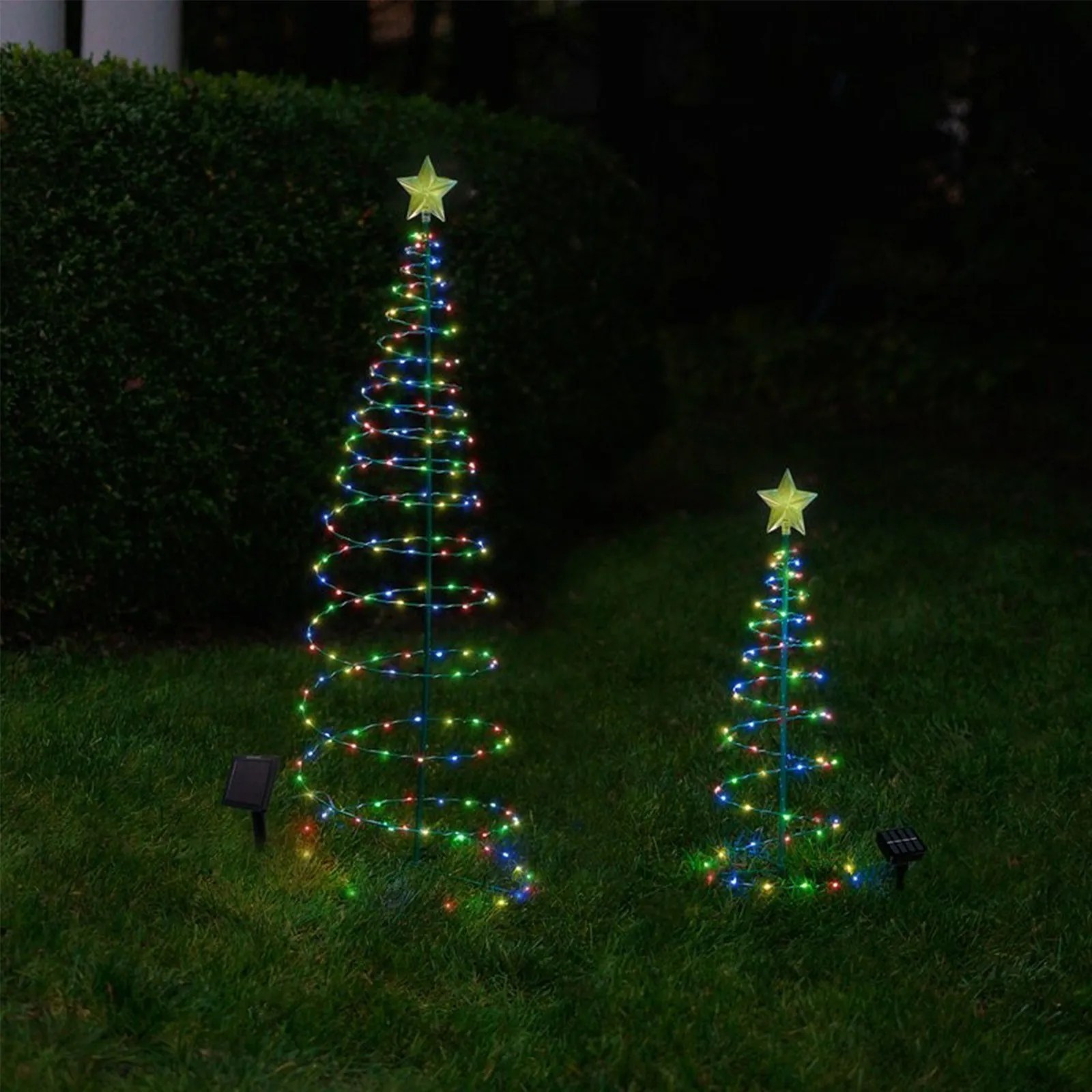 Christmas Decoration Solar Led Tree Holiday Scene Navidad Merry Decorations For Home | Дом и сад