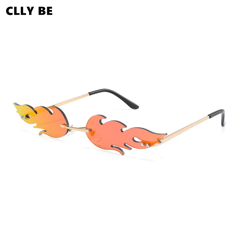 Солнцезащитные очки мужские и женские кошачий глаз без оправы в винтажной оправе