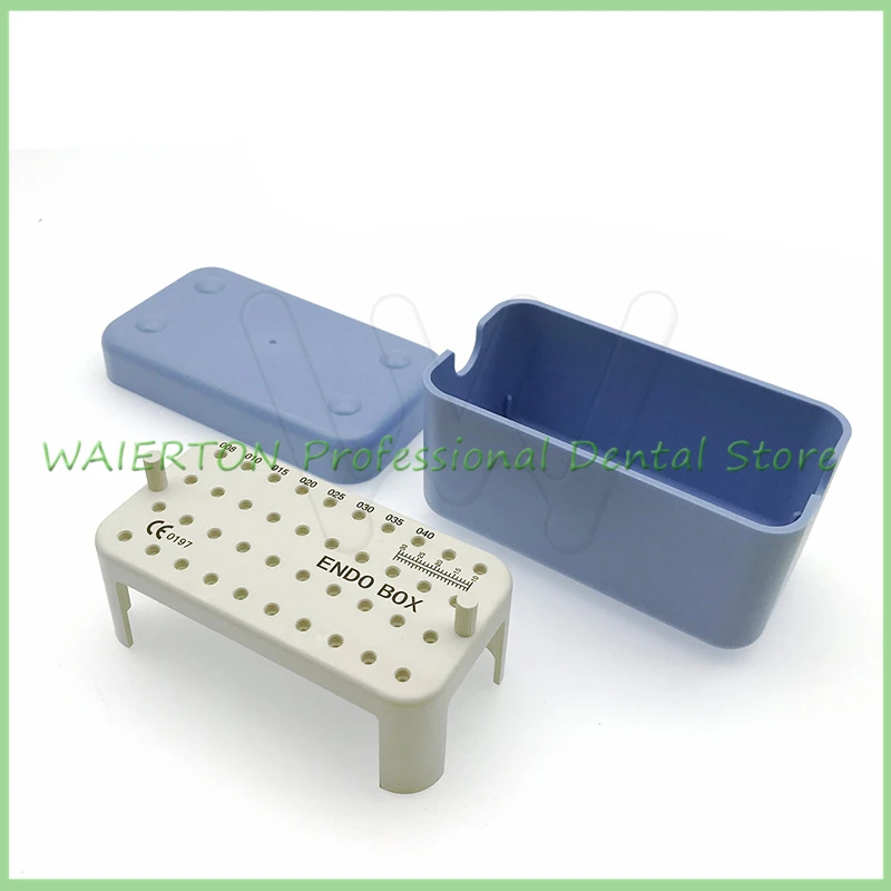 1 шт. новый стоматологический пластиковый эндобокс с линейкой для файлов