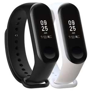 Силиконовый умный Браслет для Xiaomi Mi Band 3, 4, спортивный ремешок для часов, ремешок для xiaomi mi band 3, 4, браслет Miband 4, 3